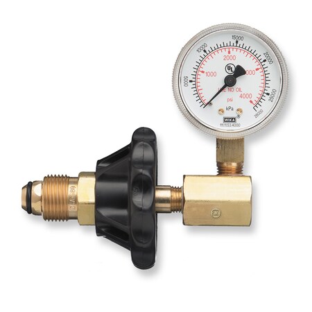 Western Enterprises Cylinder Pressure Testing Gauge, "MC" Acetylene Tank G-204